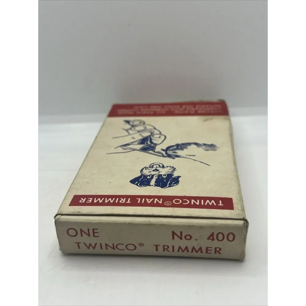 Vtg Twinco Nail Trimmer Made in USA No.‎ 400 Winsted Company Original Box